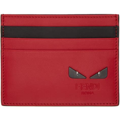 fendi card holder black bag bugs|fendi bifold card holder.